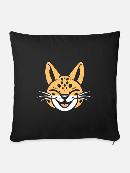 Serval - Sofakissenbezug 45 x 45 cm - Schwarz