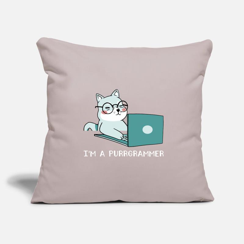 I'm A Purrgrammer Coder Software Developer Compute Sofakissenbezug 45 x 45 cm