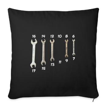Always Lost - Sofa pillowcase 17,3'' x 17,3'' (45 x 45 cm) - black - Front