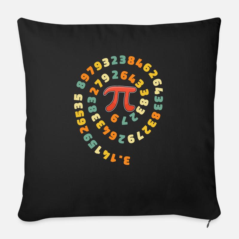 Pi Day Pi Rotation Algebra Geometry Mathematician - Sofa pillowcase 17,3'' x 17,3'' (45 x 45 cm) - black