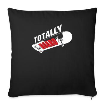 Total Board pour les skateboarders - Housse de coussin décorative 45 x 45 cm - noir - Devant