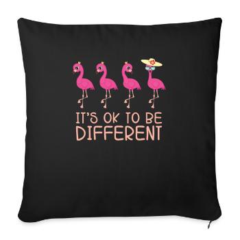 C’est normal d’en avoir un autre - Housse de coussin décorative 45 x 45 cm - noir - Devant