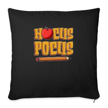 Hocus Pocus Grundschullehrer Vorschule - Sofakissenbezug 45 x 45 cm - Schwarz - Vorne