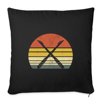 Retro Surgeon Surgery Surgical Doctor Surgeons - Sofa pillowcase 17,3'' x 17,3'' (45 x 45 cm) - black - Front