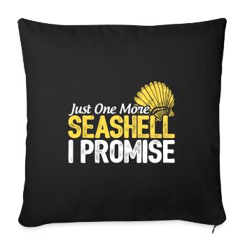 Just One More Seashell I Promise Scuba Diver Divin - Sofakissenbezug 45 x 45 cm - Schwarz - Vorne