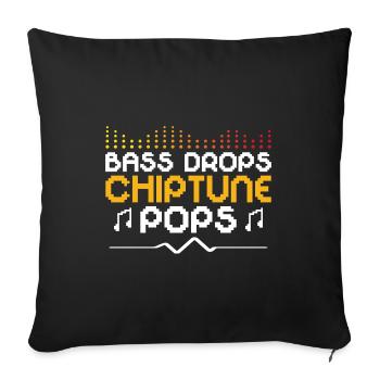 Chiptune Music Lover Groove to the Bleeps and Bloo - Sofa pillowcase 17,3'' x 17,3'' (45 x 45 cm) - black - Front