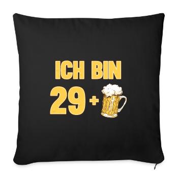 Geburtstagsparty Ich Bin 29 Plus Mittlefinger 30. - Sofakissenbezug 45 x 45 cm - Schwarz - Vorne