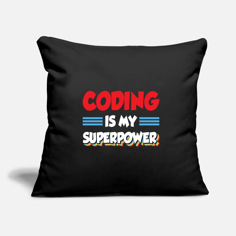 Coding Is My Superpower Programming Coder Computer Sofakissenbezug 45 x 45 cm