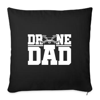 Drone Dad Graphic Drone Flying Quadcopter Pilot RC - Sofa pillowcase 17,3'' x 17,3'' (45 x 45 cm) - black - Front