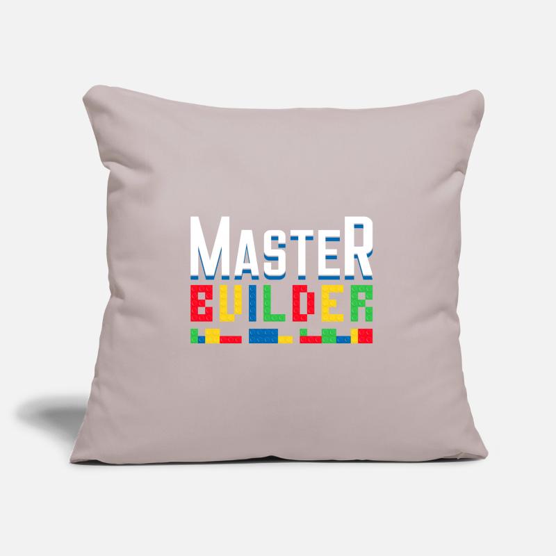 Master Builder Blocs de construction Briques Constructeurs Jouets Housse de coussin décorative 45 x 45 cm