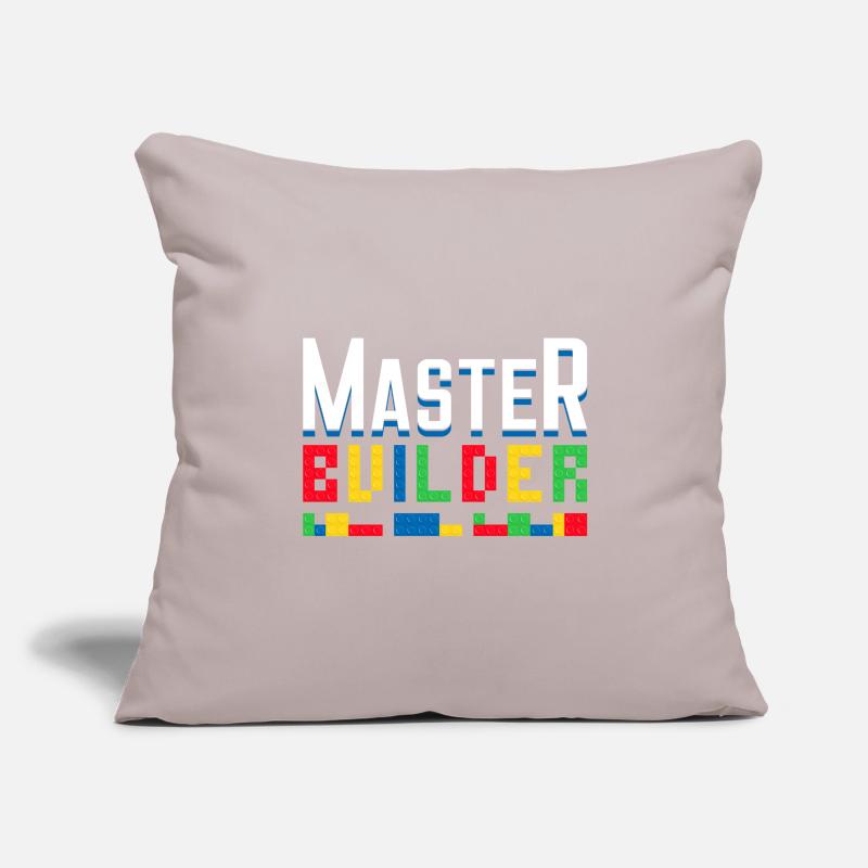 Master Builder Blocs de construction Briques Constructeurs Jouets Housse de coussin décorative 45 x 45 cm