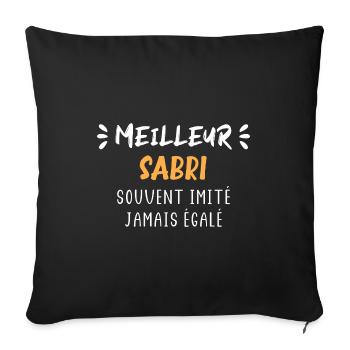 Souvent imité meilleur SABRI - Housse de coussin décorative 45 x 45 cm - noir - Devant