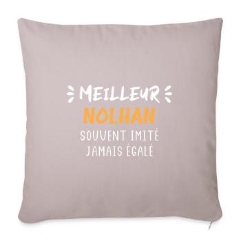 Souvent imité meilleur NOLHAN - Housse de coussin décorative 45 x 45 cm - taupe clair - Devant