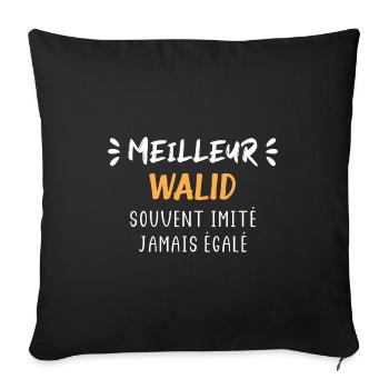 Souvent imité meilleur WALID - Housse de coussin décorative 45 x 45 cm - noir - Devant