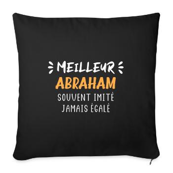 Souvent imité jamais égalé meilleur ABRAHAM - Housse de coussin décorative 45 x 45 cm - noir - Devant