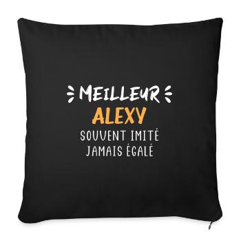 Souvent imité jamais égalé meilleur ALEXY - Housse de coussin décorative 45 x 45 cm - noir - Devant