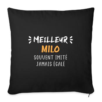 Souvent imité jamais égalé meilleur milo - Housse de coussin décorative 45 x 45 cm - noir - Devant