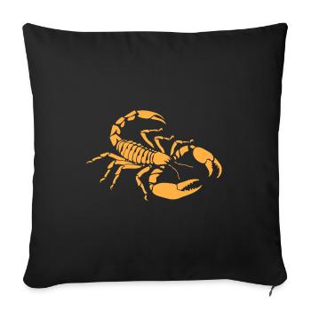 scorpion - Sofa pillowcase 17,3'' x 17,3'' (45 x 45 cm) - black - Front