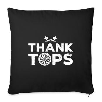 Thank Tops Dart Player Darts Dartboard Bullseye Tr - Sofa pillowcase 17,3'' x 17,3'' (45 x 45 cm) - black - Front