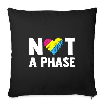 Not A Phase Gay Bisexual Pride Rainbow Lgbtq Diver - Sofakissenbezug 45 x 45 cm - Schwarz - Vorne