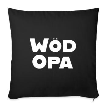 Wöd Opa Österreich bester Opa Großvater Österreich - Sofakissenbezug 45 x 45 cm - Schwarz - Vorne