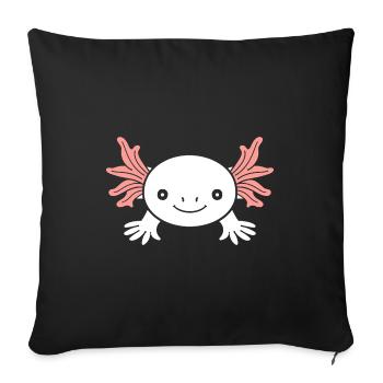 axolotl - Housse de coussin décorative 45 x 45 cm - noir - Devant