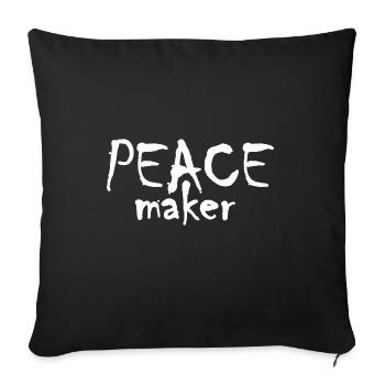 Peace Maker - Sofakissenbezug 45 x 45 cm - Schwarz - Vorne