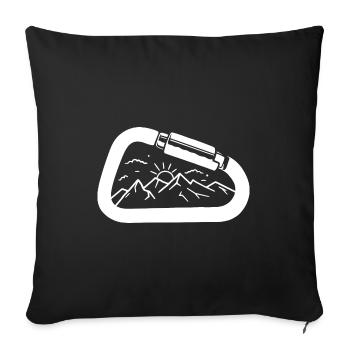 Retro Graphic Climbing Bouldering Rock Climber Mou - Sofakissenbezug 45 x 45 cm - Schwarz - Vorne