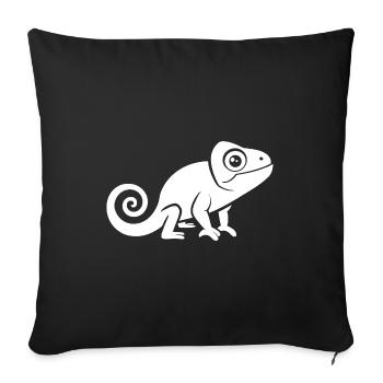 chameleon - Sofa pillowcase 17,3'' x 17,3'' (45 x 45 cm) - black - Front