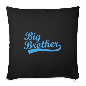 Grand frère - Housse de coussin décorative 45 x 45 cm - noir - Devant