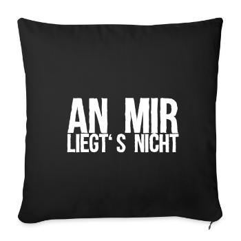 Not a Gift Is Due to Me - Sofa pillowcase 17,3'' x 17,3'' (45 x 45 cm) - black - Front
