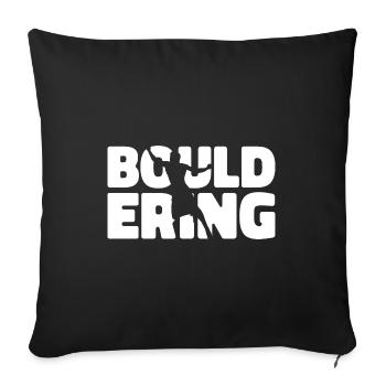 Retro Graphic Climbing Bouldering Rock Climber Mou - Sofakissenbezug 45 x 45 cm - Schwarz - Vorne