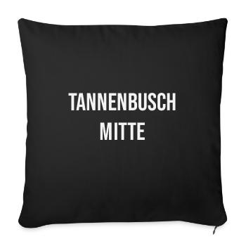 Tannenbusch Mitte - Sofakissenbezug 45 x 45 cm - Schwarz - Vorne