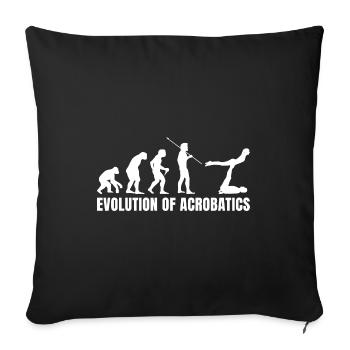 Retro Graphic Gymnast Gymnastics Acrobat Acrobatic - Sofakissenbezug 45 x 45 cm - Schwarz - Vorne