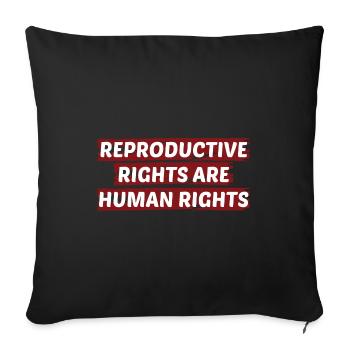Reproductive Rights Are Human Rights Bisexual Tran - Sofakissenbezug 45 x 45 cm - Schwarz - Vorne