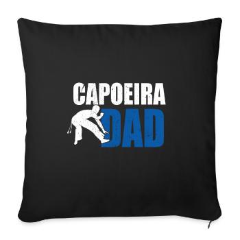 Stolzer Brazilian Capoeira Papa Vater Geschenk - Sofakissenbezug 45 x 45 cm - Schwarz - Vorne