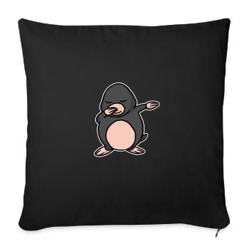 Funny Dabbing Mole Dab Dance Talpidae Lover Gift - Sofa pillowcase 17,3'' x 17,3'' (45 x 45 cm) - black - Front