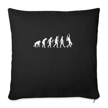 Cool Tennis Evolution Idée cadeau - Housse de coussin décorative 45 x 45 cm - noir - Devant