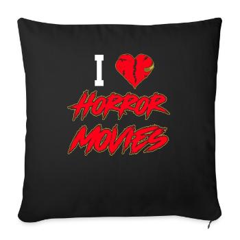 Drôle Halloween Horror Gift Film d’horreur - Housse de coussin décorative 45 x 45 cm - noir - Devant