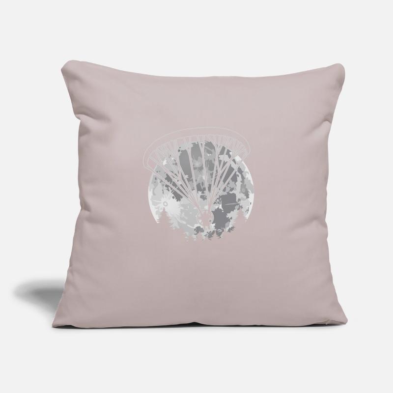 Funny Full Moon Powered Paraglider Paramotor Pilot Sofa pillowcase 17,3'' x 17,3'' (45 x 45 cm)