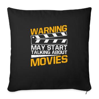 Cinéphiles Cinéma Critiques de cinéma Cinéphiles - Housse de coussin décorative 45 x 45 cm - noir - Devant