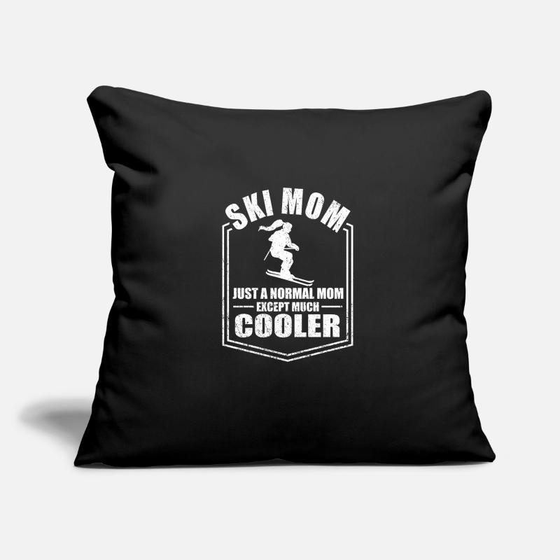 Skifahren Mama Lustige Mutter Sprüche Muttertag Sofakissenbezug 45 x 45 cm