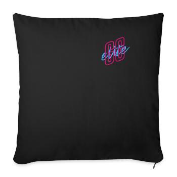 GGElite Scripted Vibe Logo - Housse de coussin décorative 45 x 45 cm - noir - Devant