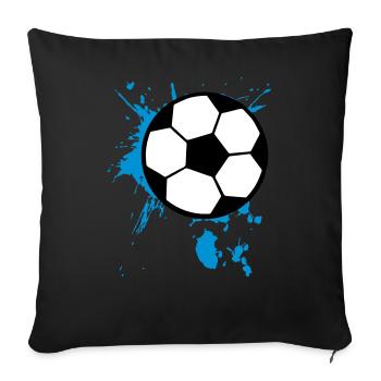 Football Splash 3c - Housse de coussin décorative 45 x 45 cm - noir - Devant