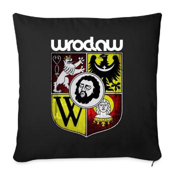 Wroclaw | Pologne - Housse de coussin décorative 45 x 45 cm - noir - Devant