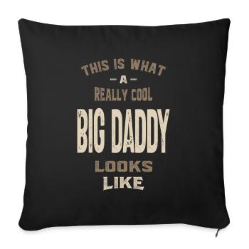 Vraiment cool big daddy - Housse de coussin décorative 45 x 45 cm - noir - Devant