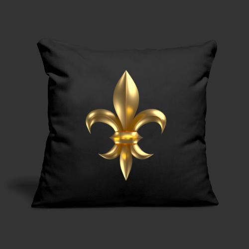 Fleur de Lys / Fleur de Lis 3D Gold Look - Poszewka na poduszkę 45 x 45 cm