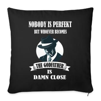 Men's Godfather Godfather Sponsorship Uncle Godchild - Sofa pillowcase 17,3'' x 17,3'' (45 x 45 cm) - black - Front