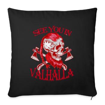 RENDEZ-VOUS AU VALHALLA - Housse de coussin décorative 45 x 45 cm - noir - Devant