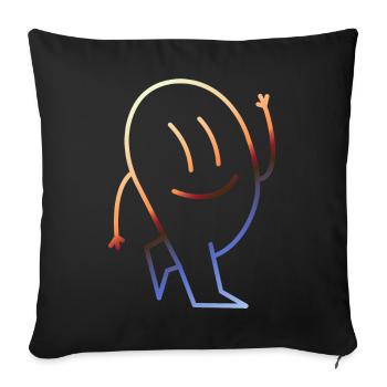Funny Pictures Retro Vintage - Sofa pillowcase 17,3'' x 17,3'' (45 x 45 cm) - black - Front